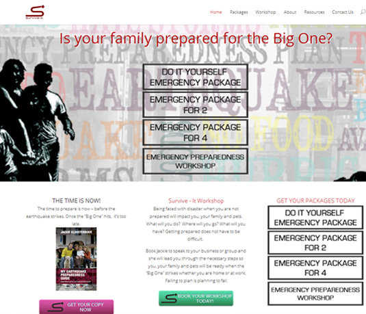 Emergency preparedness website redesign
